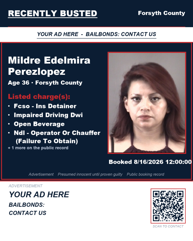 Arrest report — MILDRE EDELMIRA PEREZLOPEZ