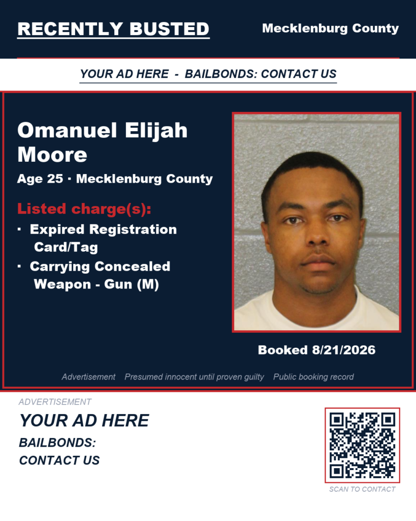 Arrest report - OMANUEL ELIJAH MOORE
