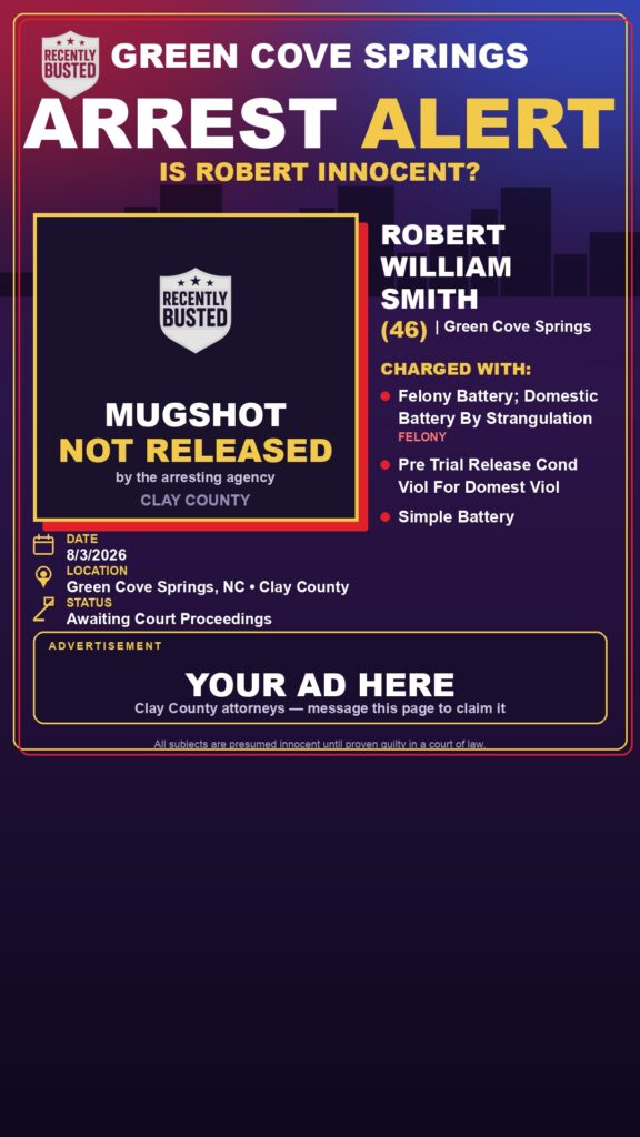 Arrest report — ROBERT WILLIAM SMITH
