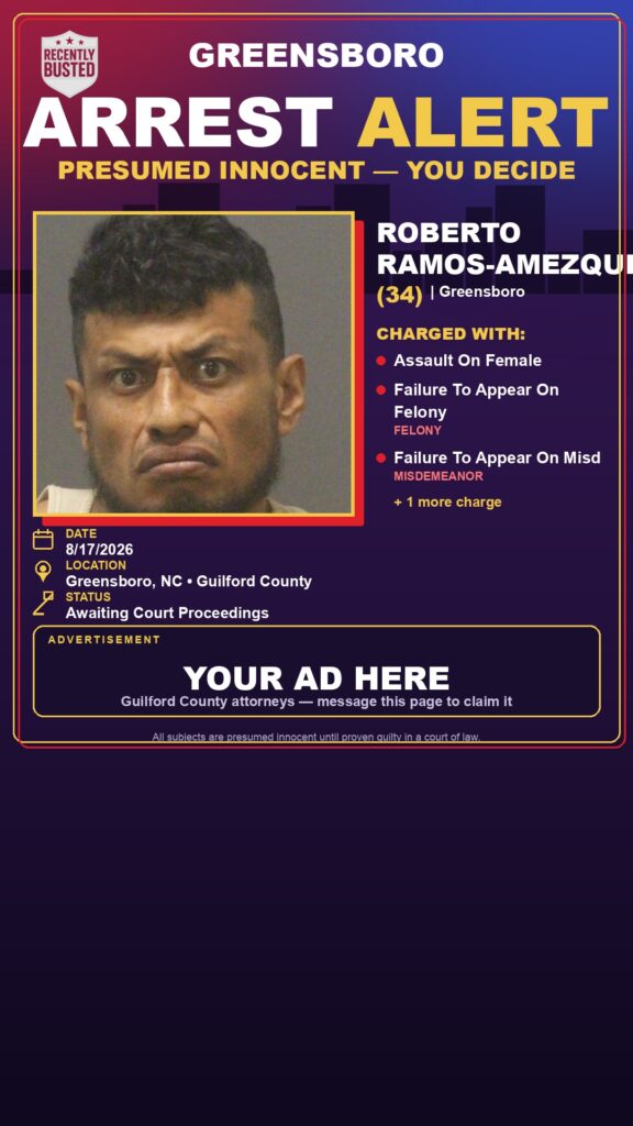 Arrest report — ROBERTO RAMOS-AMEZQUITA