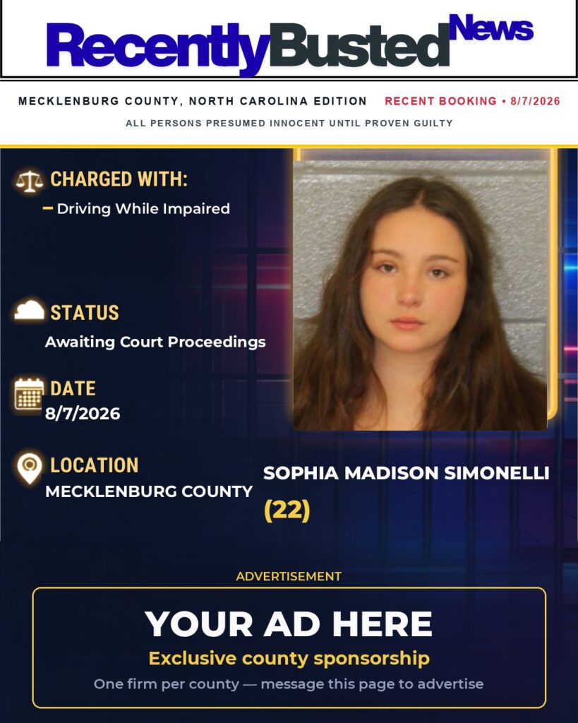 Arrest report โ SOPHIA MADISON SIMONELLI
