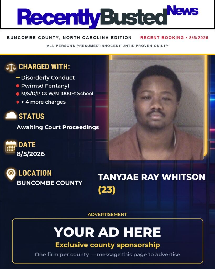 Arrest report — TANYJAE RAY WHITSON