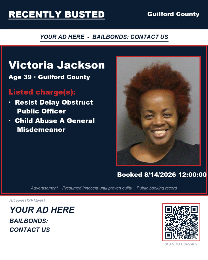 Arrest report — VICTORIA JACKSON