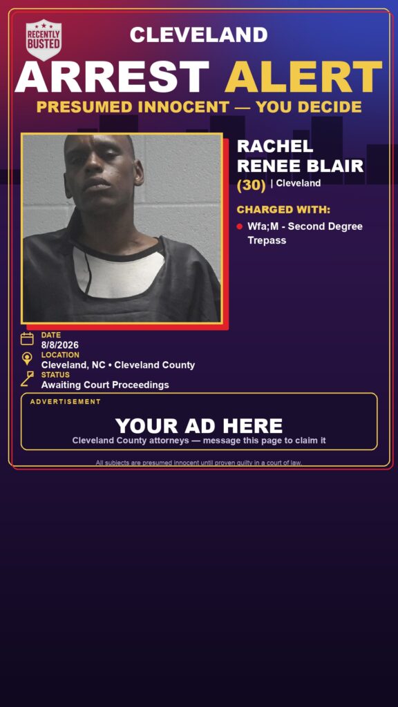 Arrest report - RACHEL RENEE BLAIR