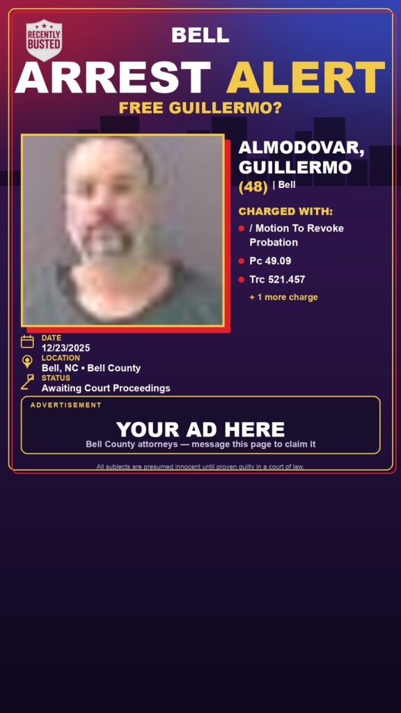 Arrest report - ALMODOVAR, GUILLERMO