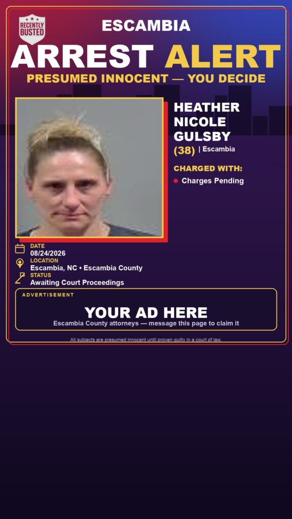 Arrest report — Heather Nicole Gulsby