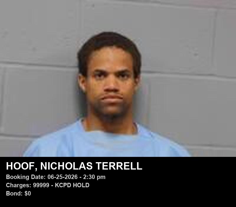 Arrest report - NICHOLAS TERRELL HOOF