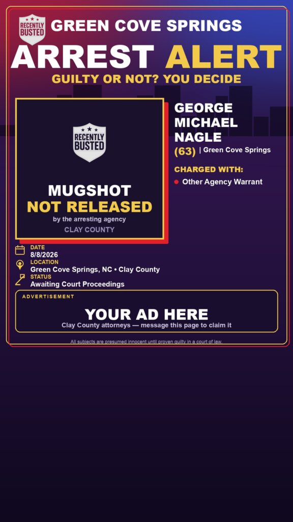 Arrest report - GEORGE MICHAEL NAGLE