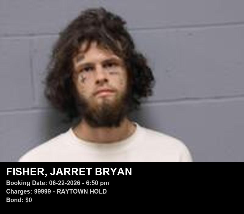 Arrest report - JARRET BRYAN FISHER