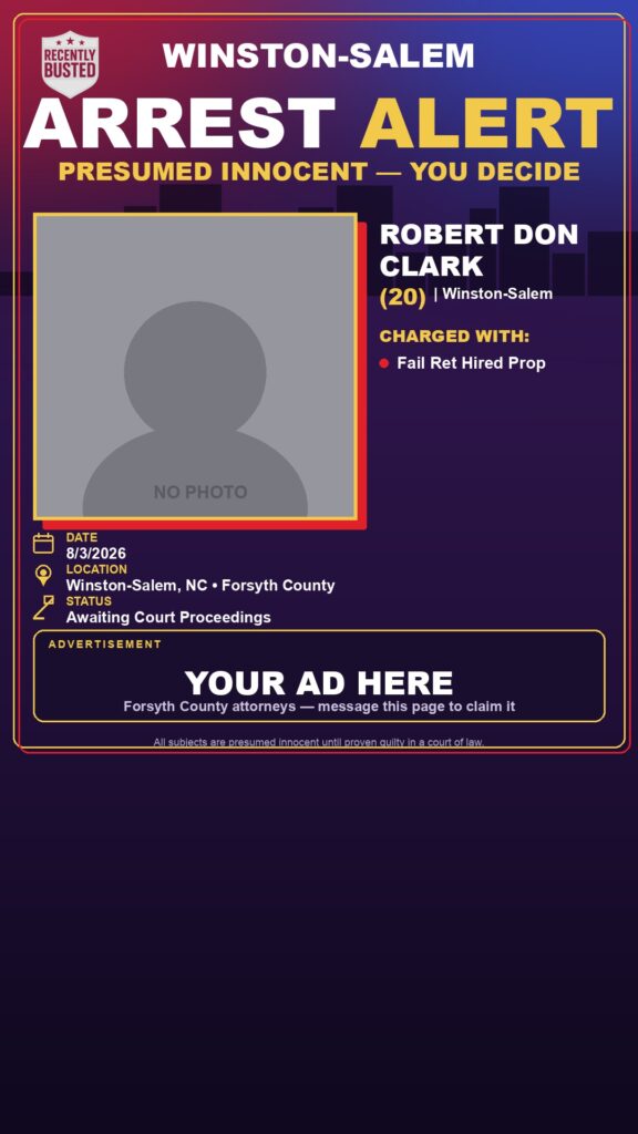 Arrest report - ROBERT DON CLARK