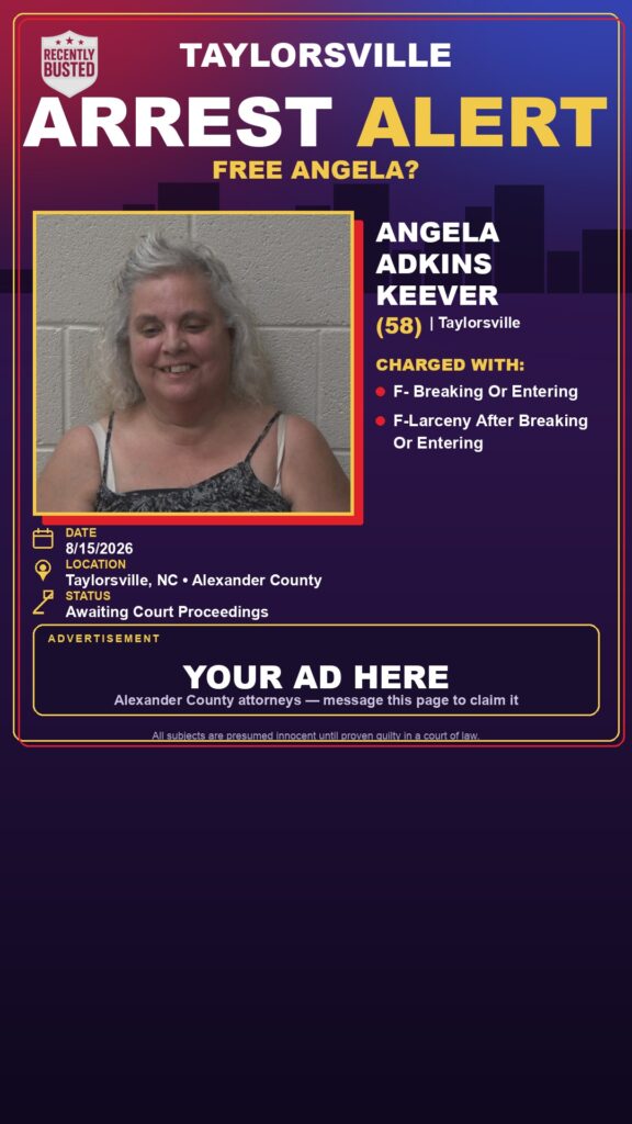 Arrest report - ANGELA ADKINS KEEVER