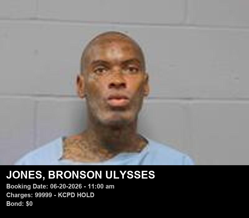 Arrest report - BRONSON ULYSSES JONES