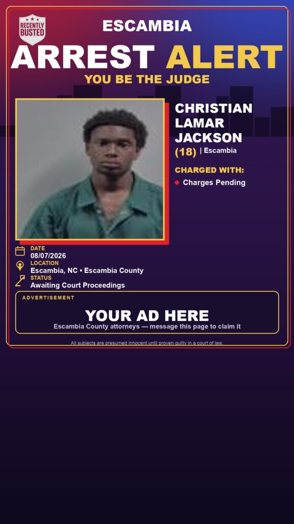 Arrest report - Christian Lamar Jackson