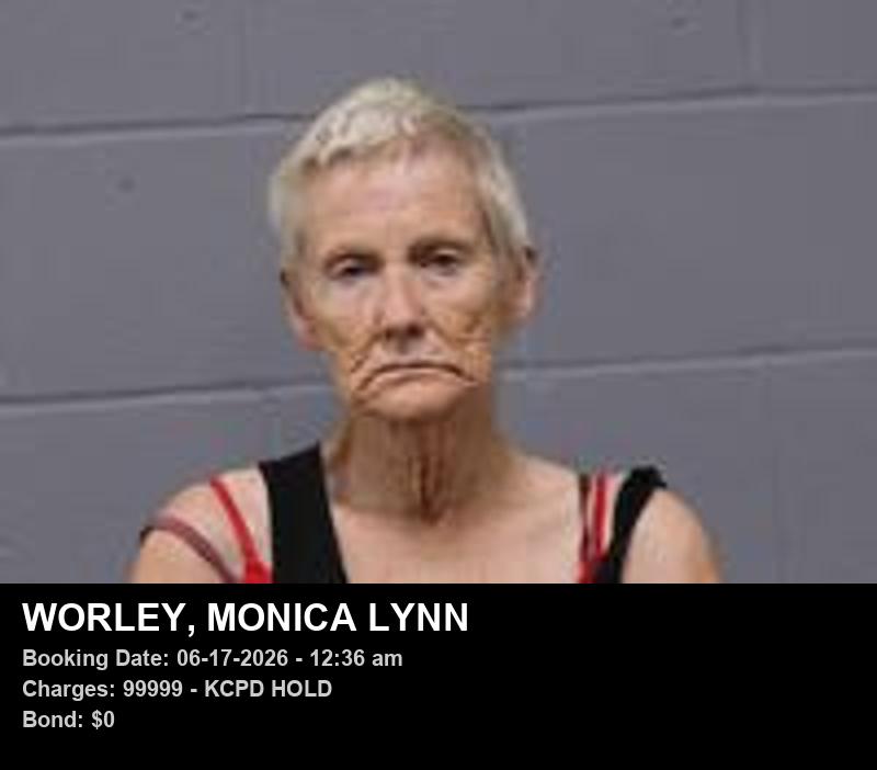 Arrest report - MONICA LYNN WORLEY
