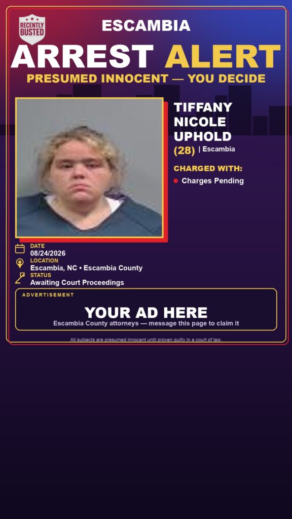 Arrest report — Tiffany Nicole Uphold