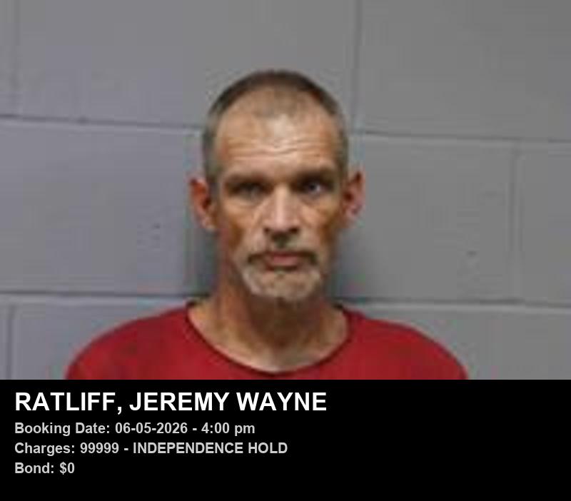 Arrest report - JEREMY WAYNE RATLIFF