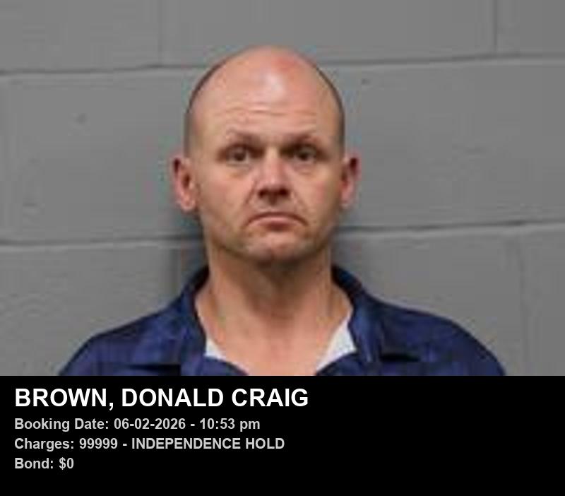 Arrest report - DONALD CRAIG BROWN