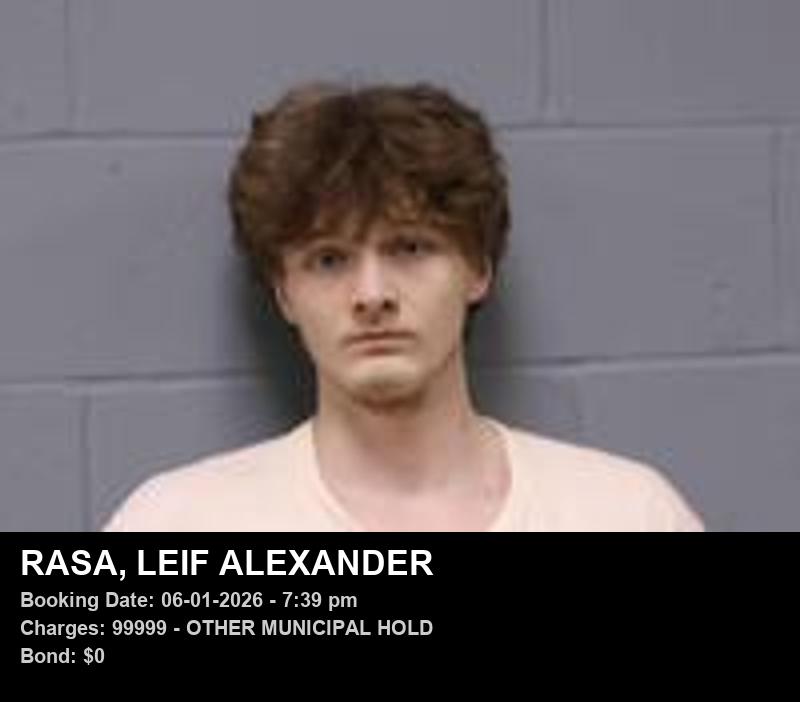 Arrest report - LEIF ALEXANDER RASA