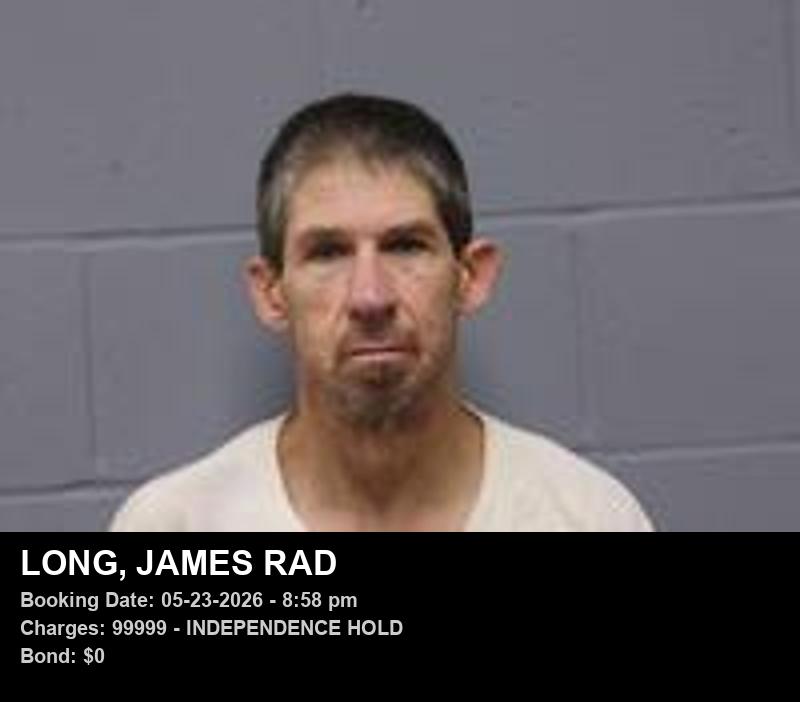 Arrest report - JAMES RAD LONG