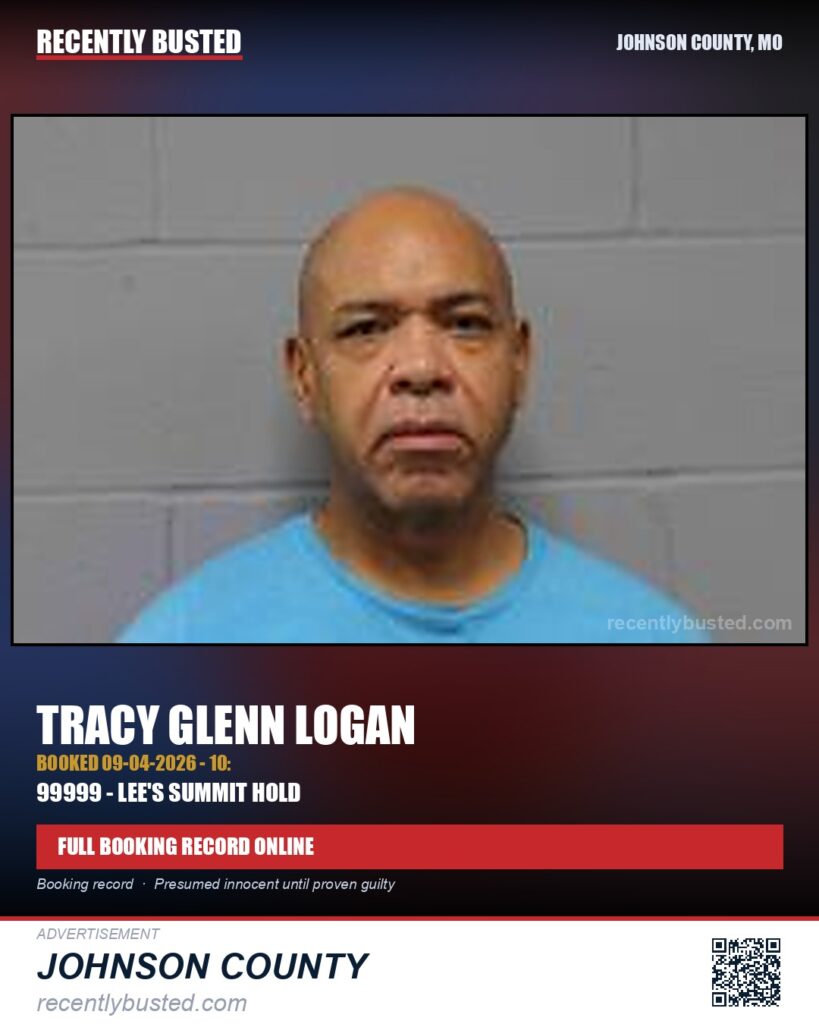 LOGAN, TRACY GLENN — arrest record card, Missouri