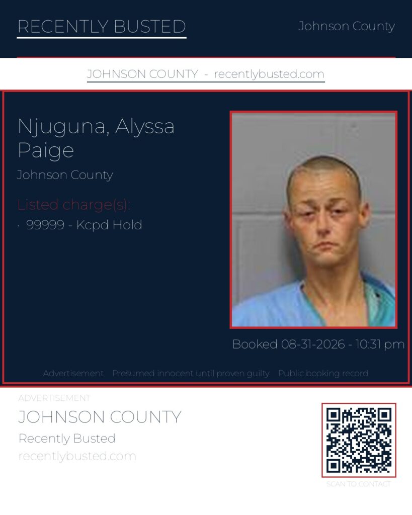 NJUGUNA, ALYSSA PAIGE — arrest record card, Missouri