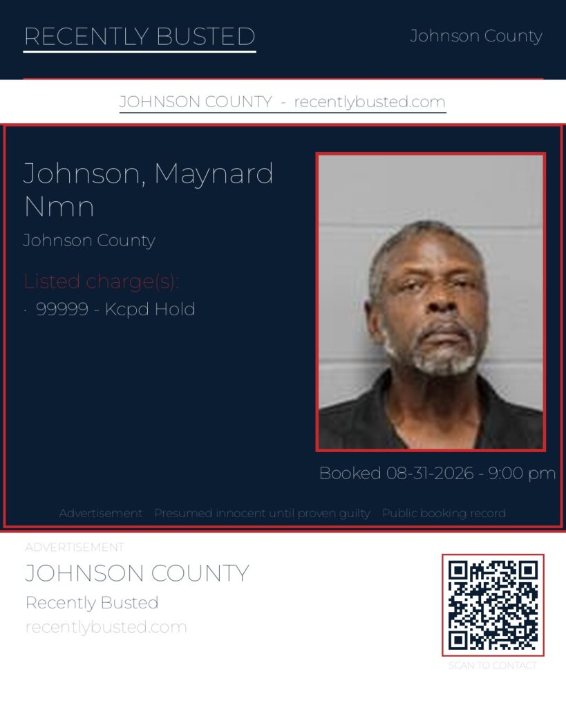 JOHNSON, MAYNARD NMN — arrest record card, Missouri