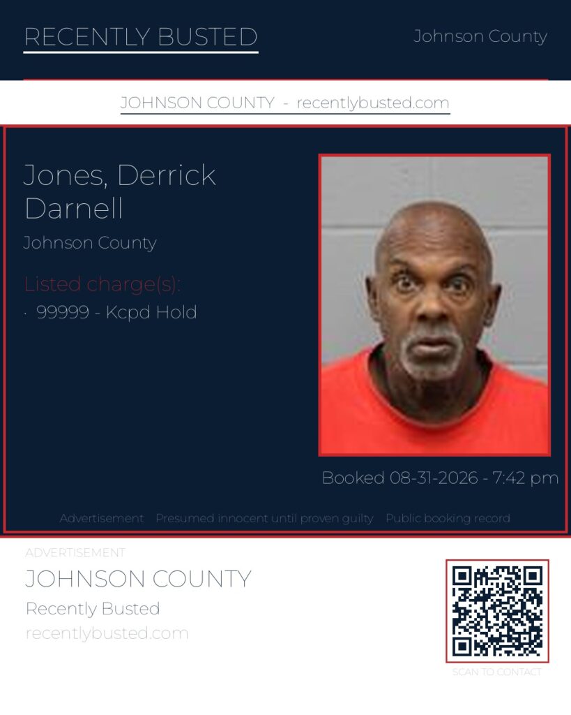JONES, DERRICK DARNELL — arrest record card, Missouri