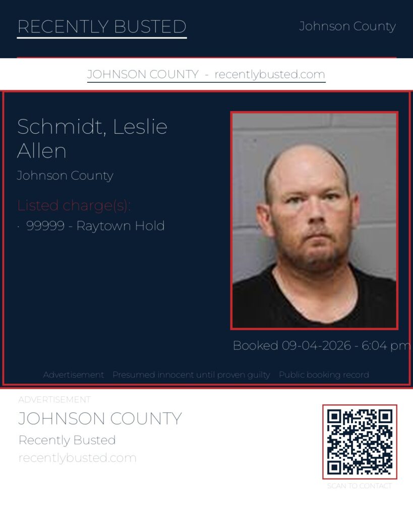 SCHMIDT, LESLIE ALLEN — arrest record card, Missouri