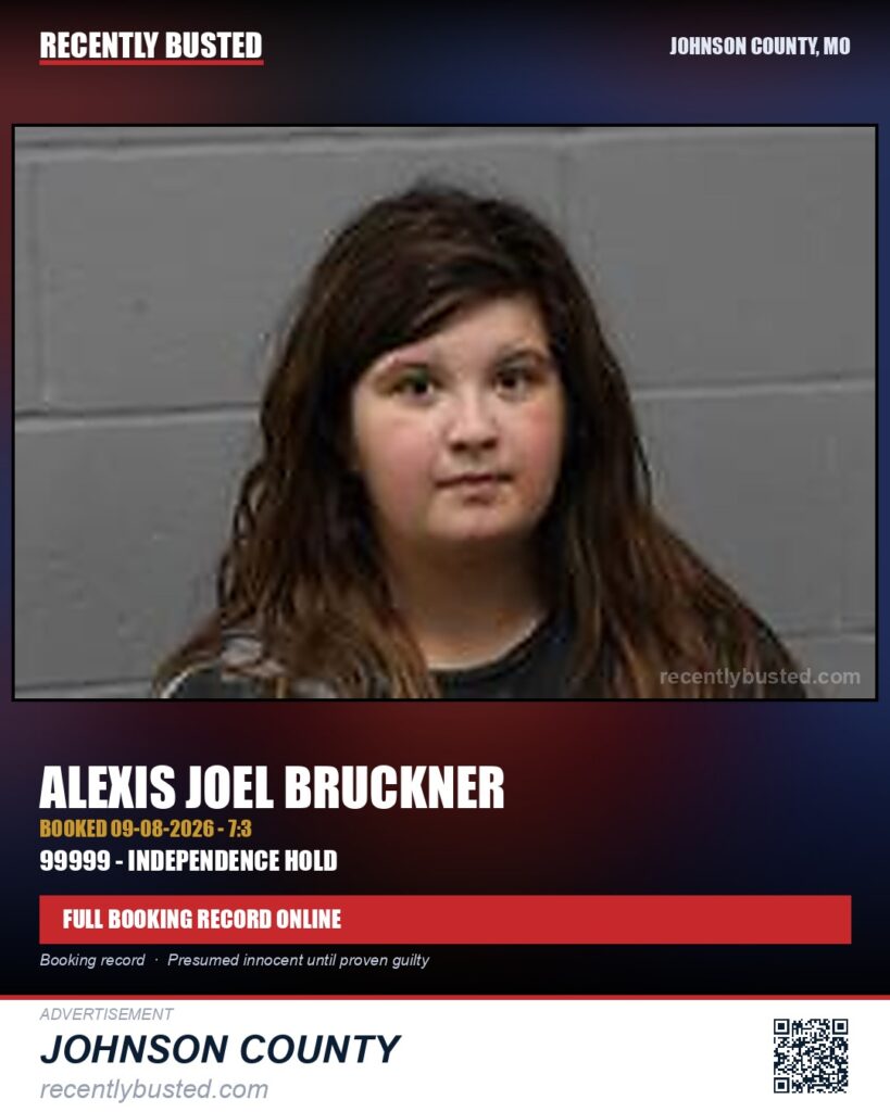 BRUCKNER, ALEXIS JOEL — arrest record card, Missouri