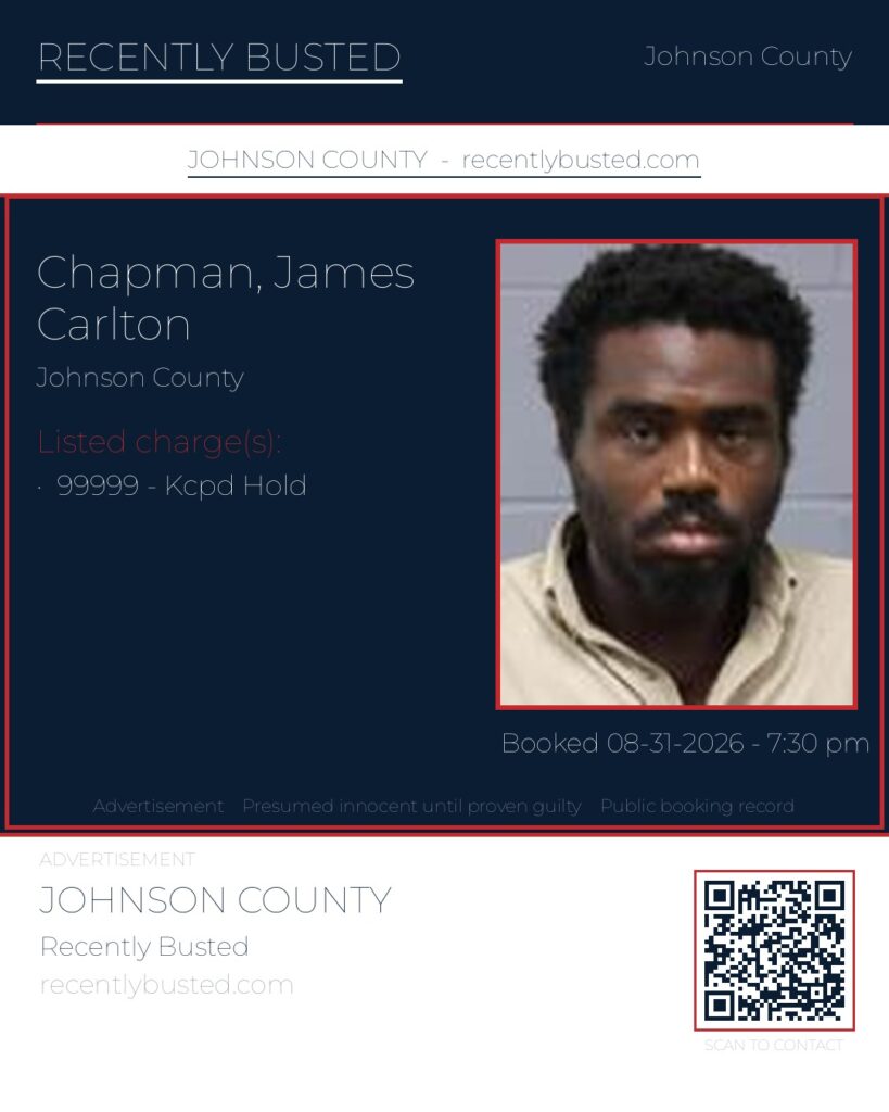 CHAPMAN, JAMES CARLTON — arrest record card, Missouri