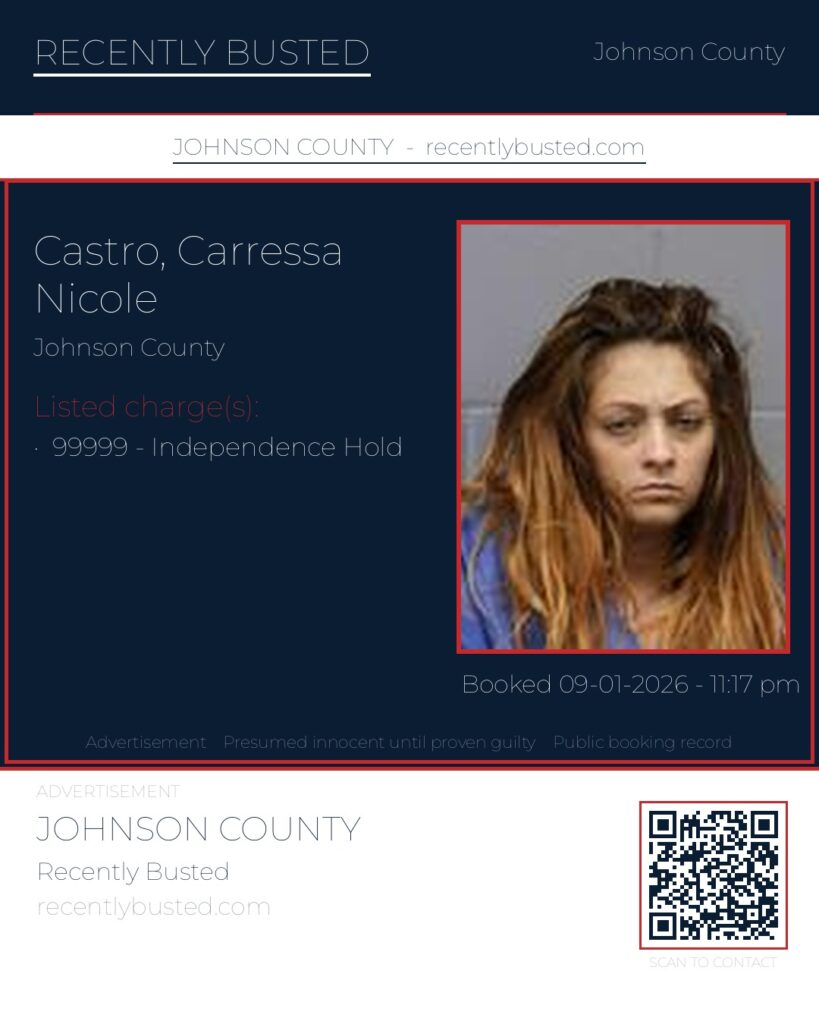 CASTRO, CARRESSA NICOLE — arrest record card, Missouri