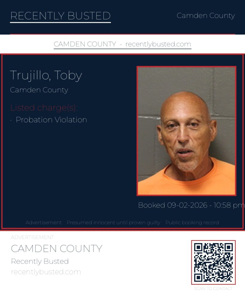Trujillo, Toby — arrest record card, Missouri