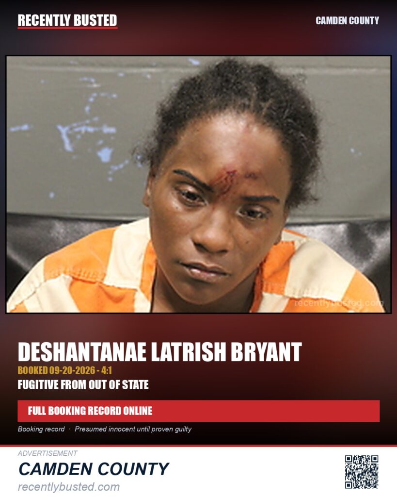 Bryant, Deshantanae Latrish — arrest record card, Missouri