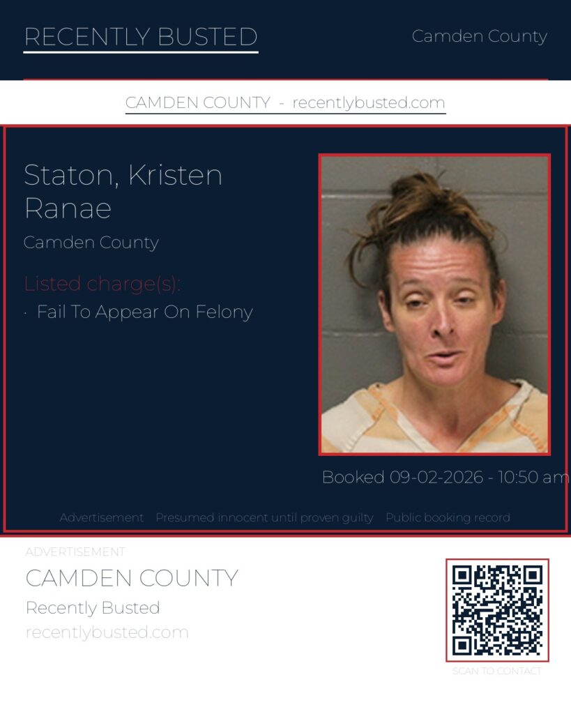 Staton, Kristen Ranae — arrest record card, Missouri