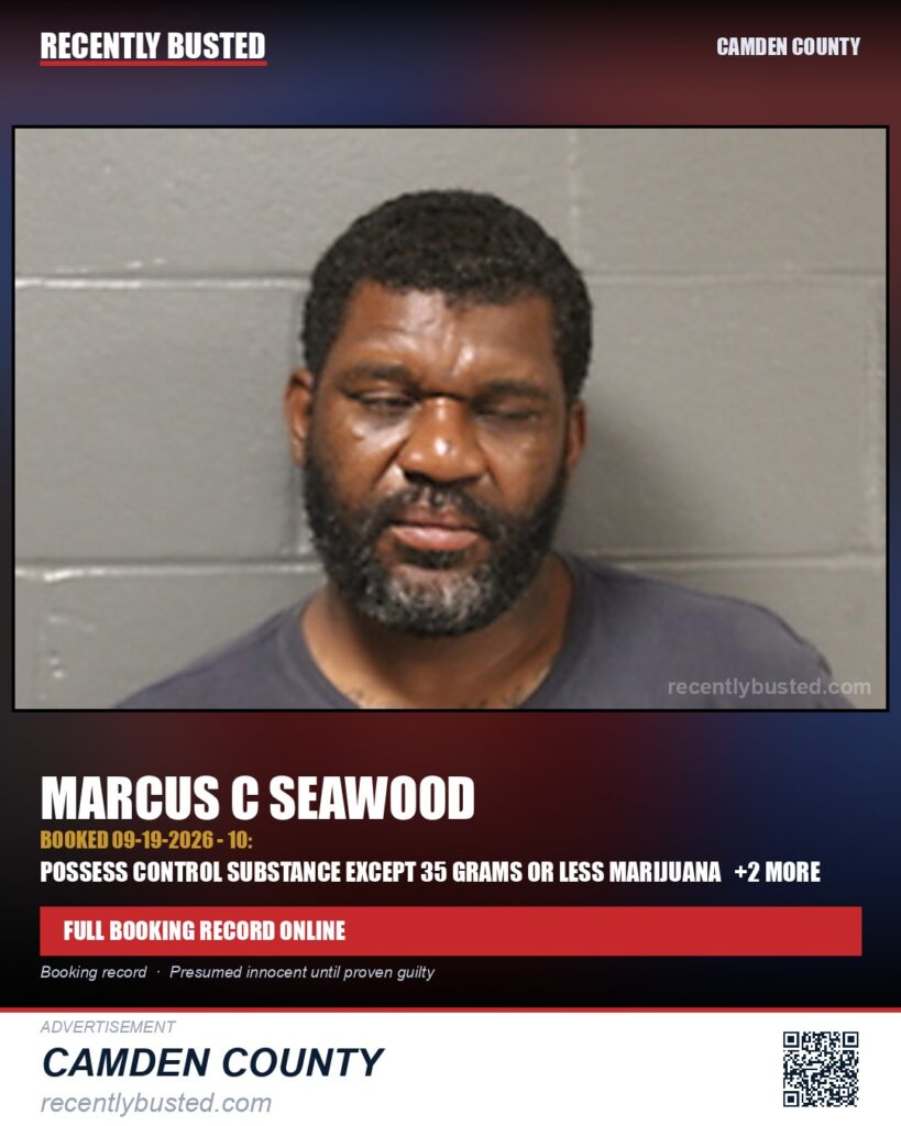 Seawood, Marcus C — arrest record card, Missouri