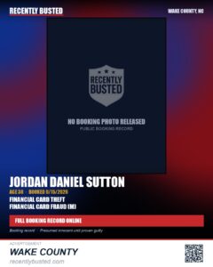JORDAN DANIEL SUTTON