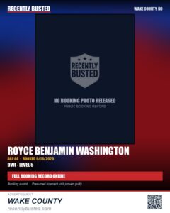 ROYCE BENJAMIN WASHINGTON