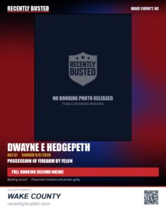 DWAYNE E HEDGEPETH