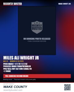 MILES ALI WRIGHT JR