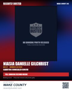 NIASIA DANIELLE GILCHRIST