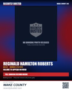 REGINALD HAMILTON ROBERTS