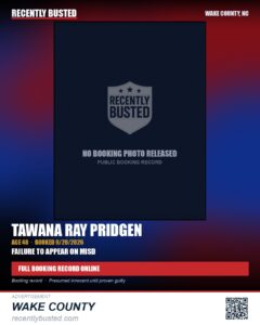 TAWANA RAY PRIDGEN
