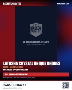 LATOSHA CRYSTAL  UNIQUE RHODES