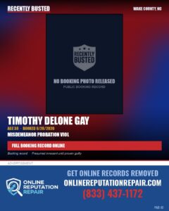 TIMOTHY DELONE GAY