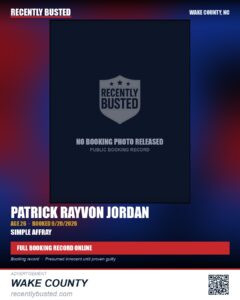 PATRICK RAYVON JORDAN