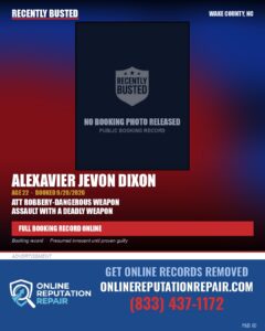 ALEXAVIER JEVON DIXON