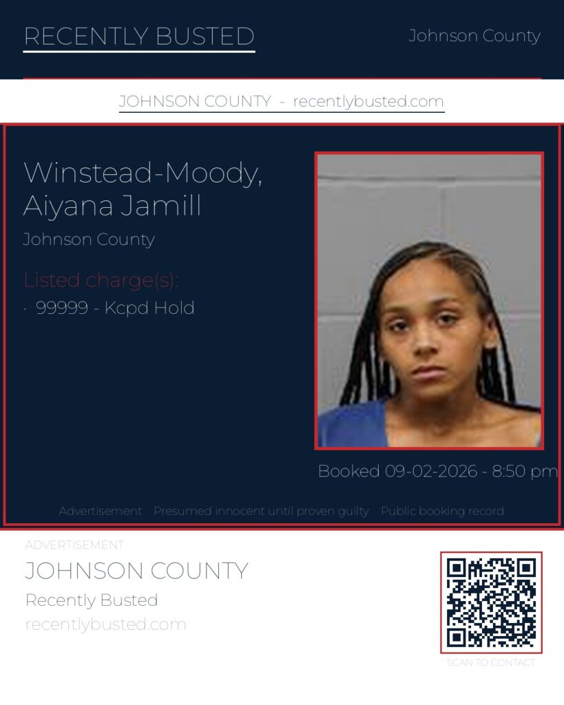 WINSTEAD-MOODY, AIYANA JAMILL — arrest record card, Recently Busted