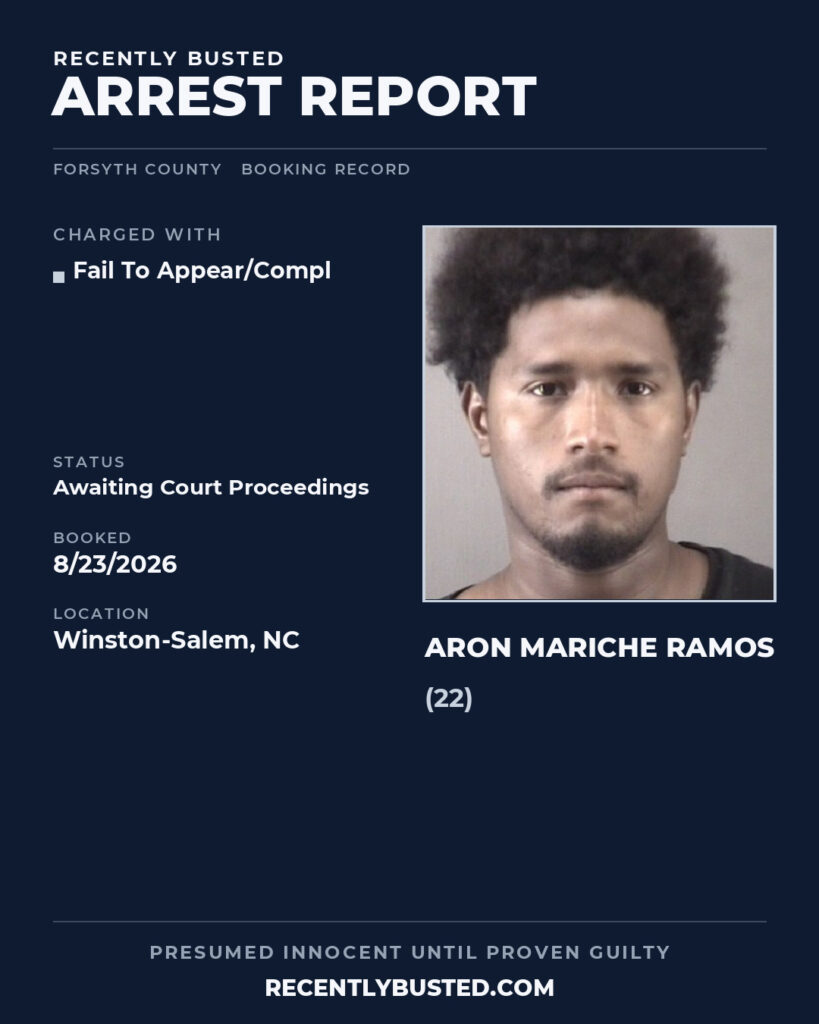 Arrest report - ARON MARICHE RAMOS