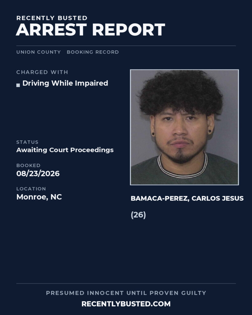 Arrest report - BAMACA-PEREZ, CARLOS JESUS