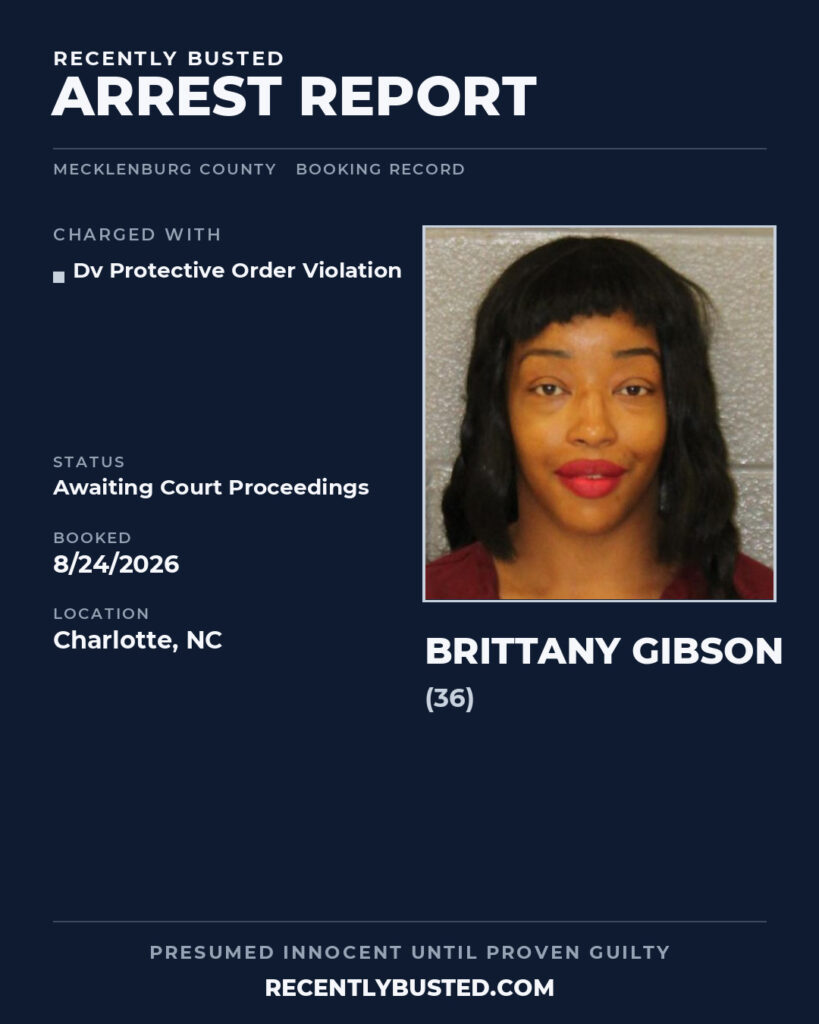 Arrest report - BRITTANY GIBSON